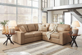 Prime Furniture - Ashley Furniture - Bandon Sectional - LAF 4-Piece Sectional / Toffee - 38006S5